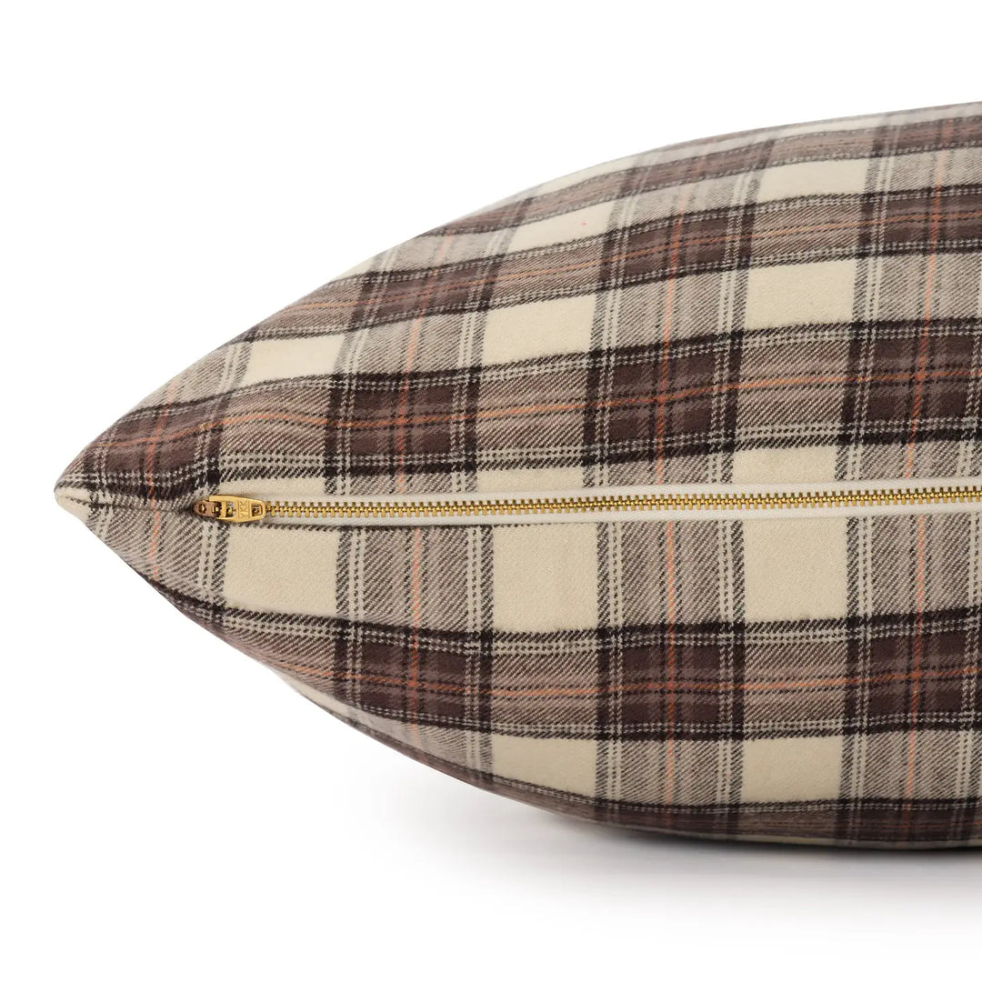 Chestnut Plaid Dog Bed - Madison's Niche 