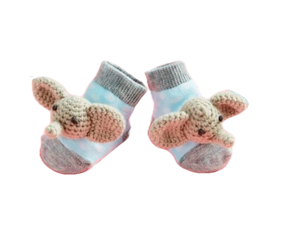 Crochet Rattle Tow Socks