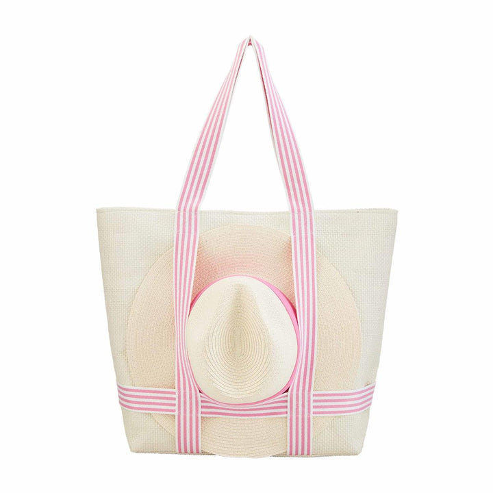 Pink Hat & Tote Set