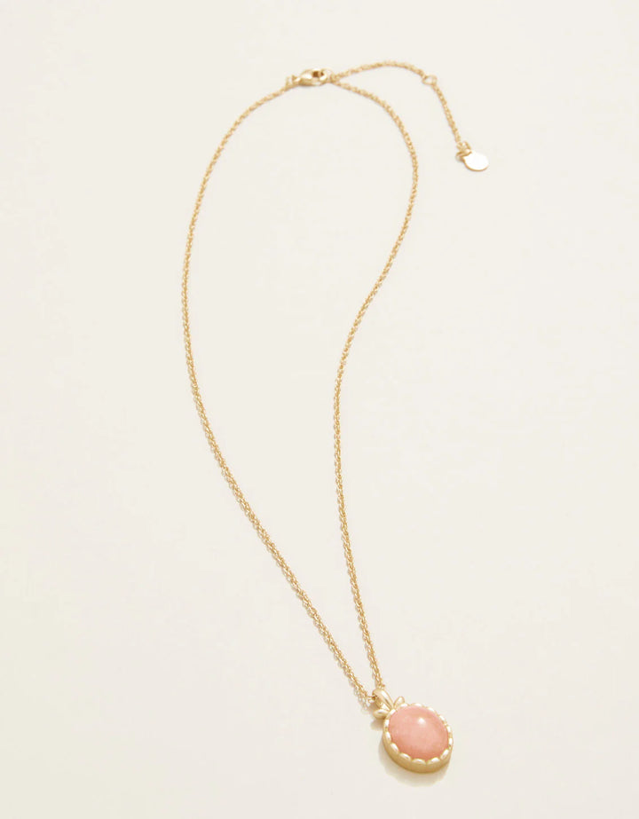 Pink Nara Oval Necklace