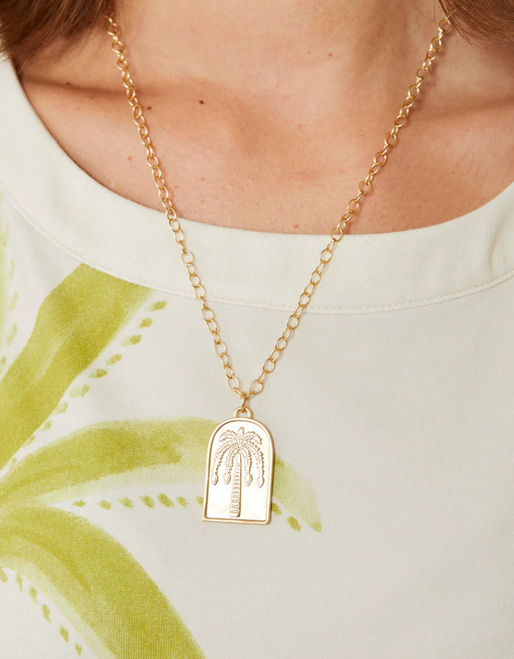 Gold Isle Of Palm Necklace