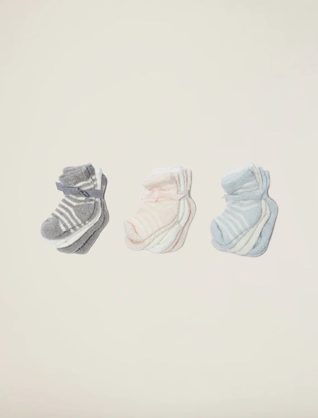 CozyChic Infant Socks 3-Pack in Pink