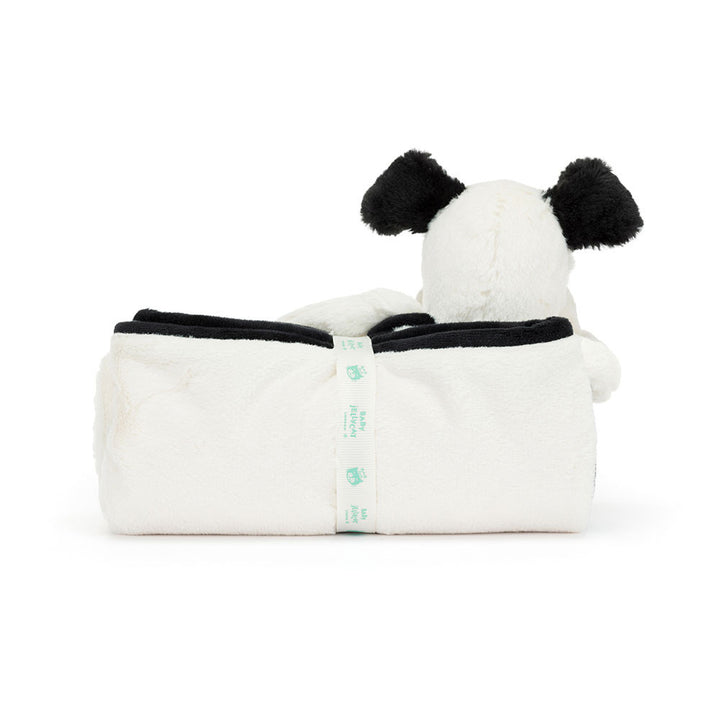 Bashful Black & Cream Puppy Blankie