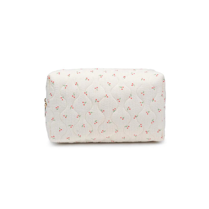 Cherry Quilted Keeper Pouch