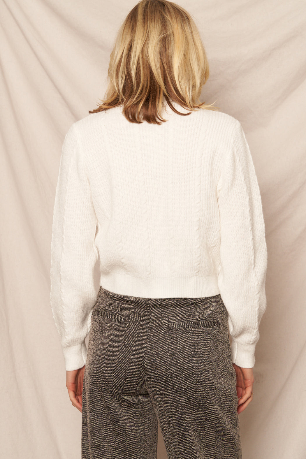 Madison Cardigan in White