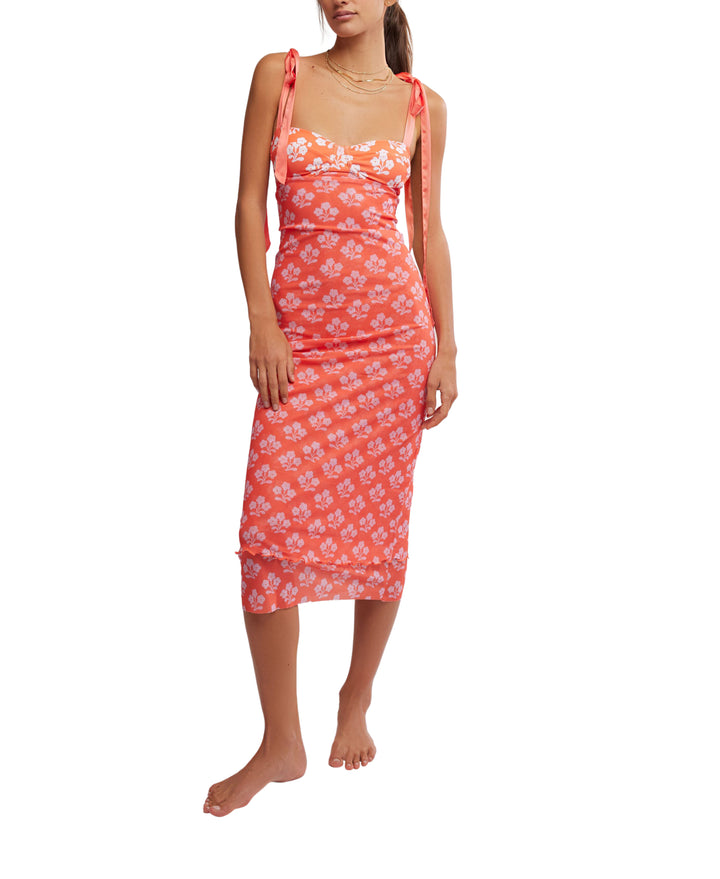 Coral Printed Got Glam Slip