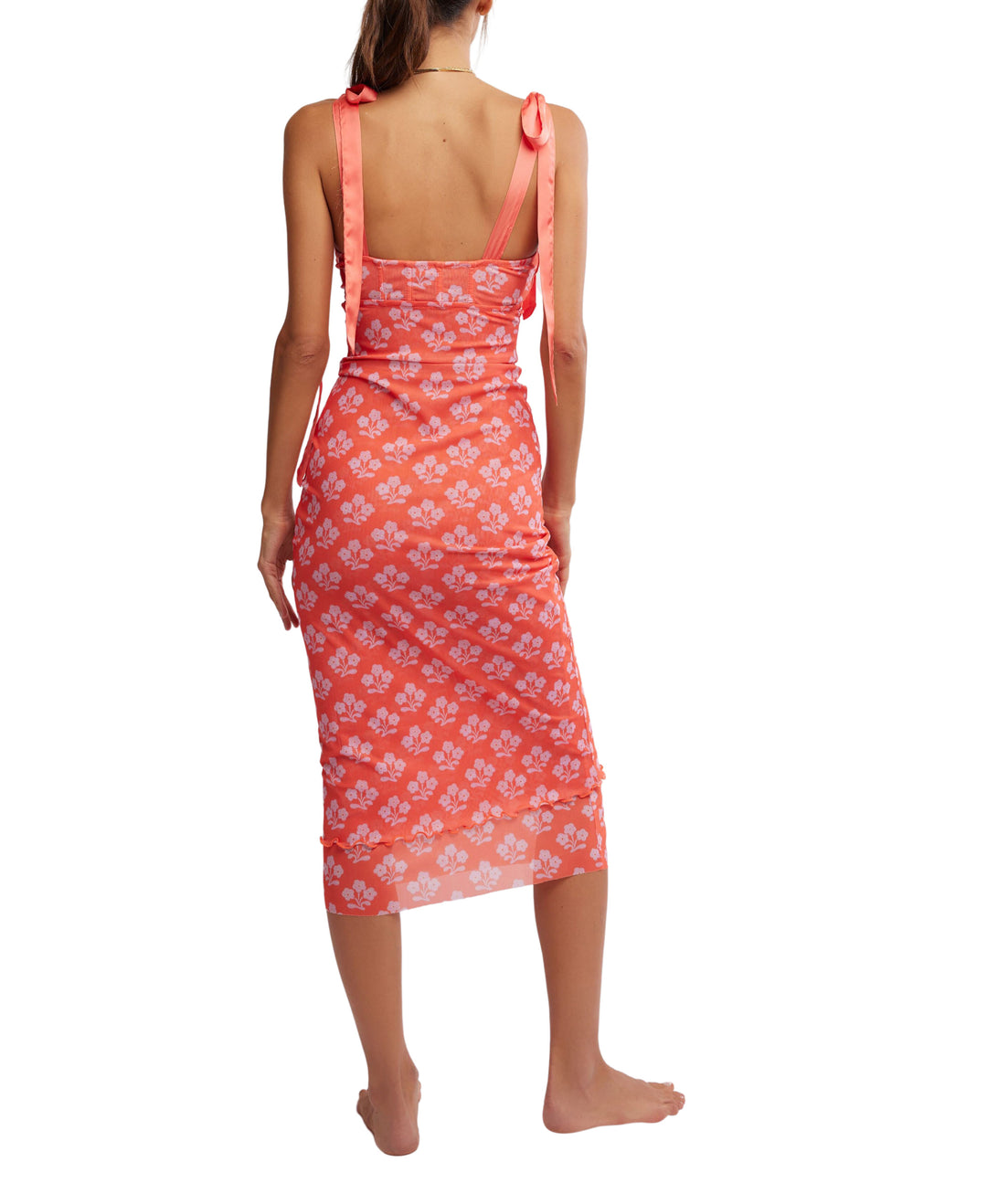 Coral Printed Got Glam Slip