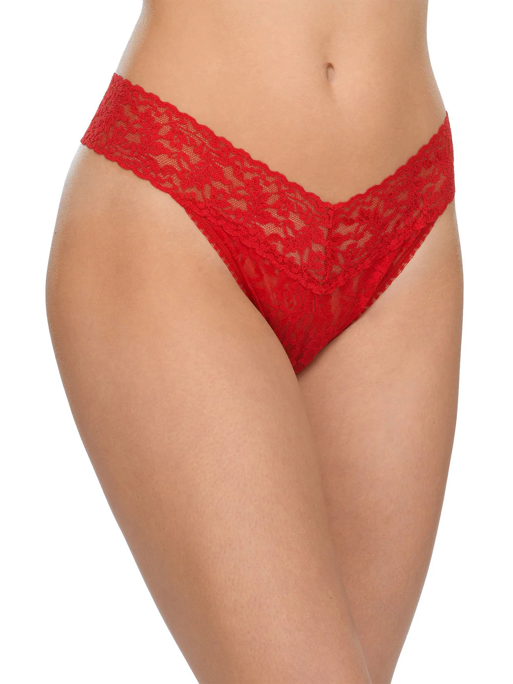 Signature Lace Original Thong in Red