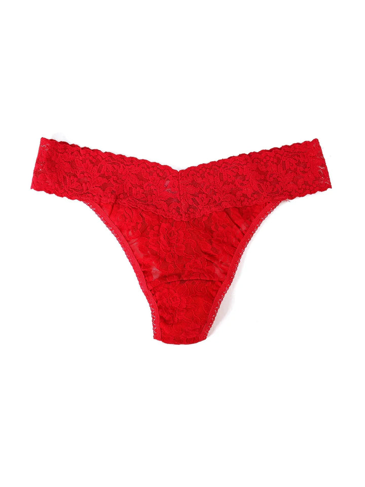 Signature Lace Original Thong in Red