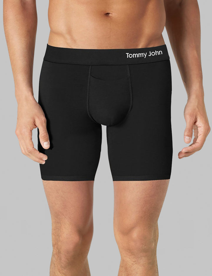 Cool Cotton 6" Boxer Brief in Black