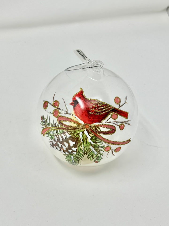 Cardinal & Pinecone Ornament