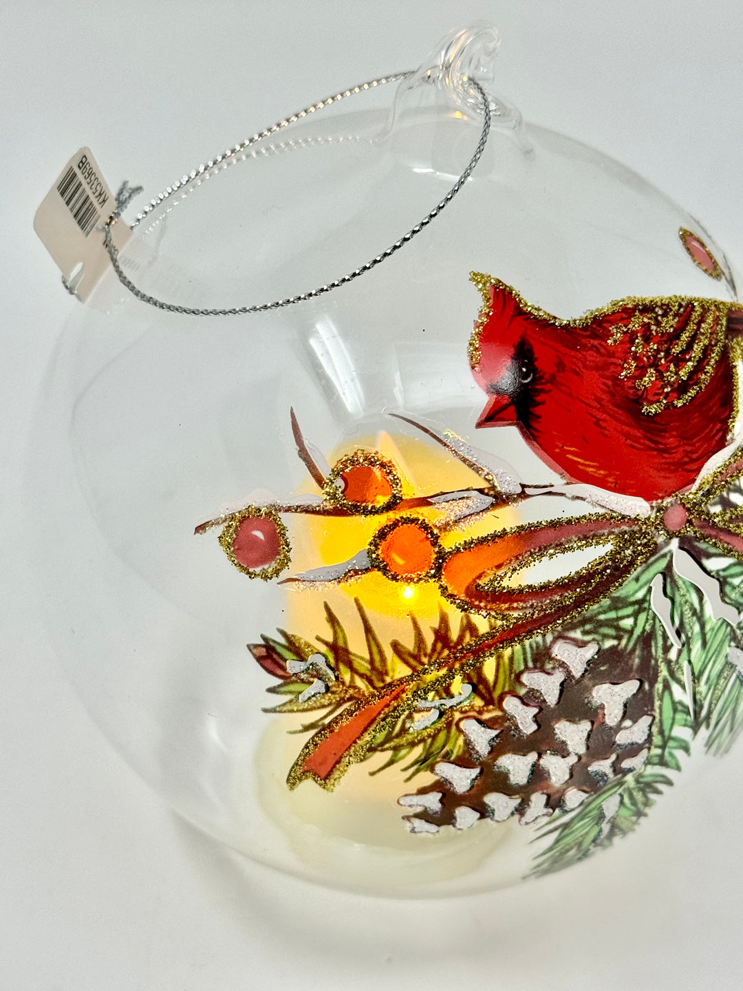 Cardinal & Pinecone Ornament