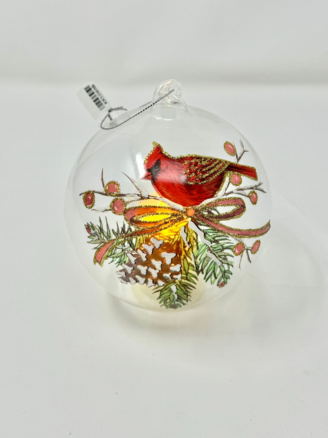 Cardinal & Pinecone Ornament