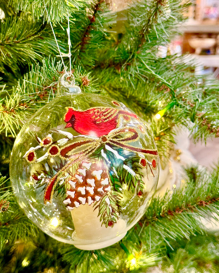 Cardinal & Pinecone Ornament