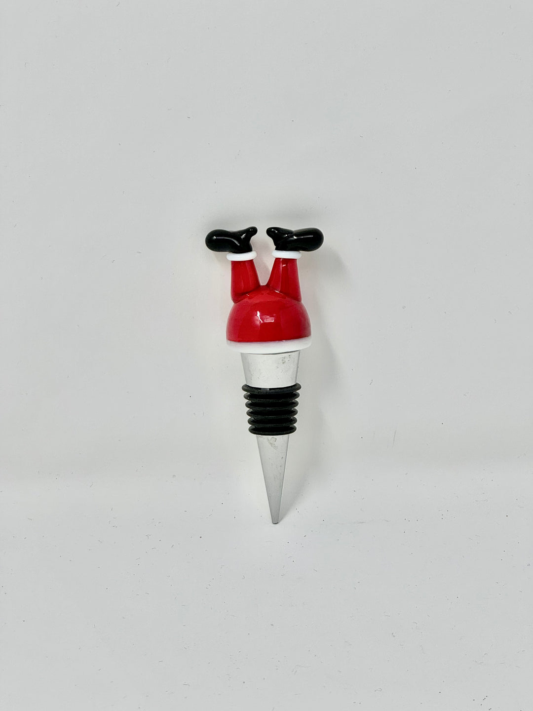 Holiday Glass Wine Stopper