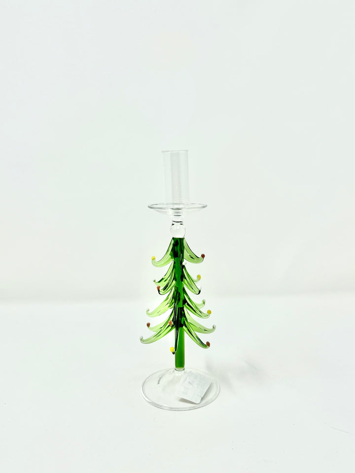 Glass Tree Taper Holder