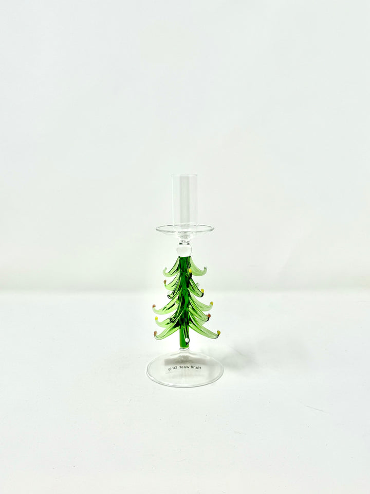 Glass Tree Taper Holder