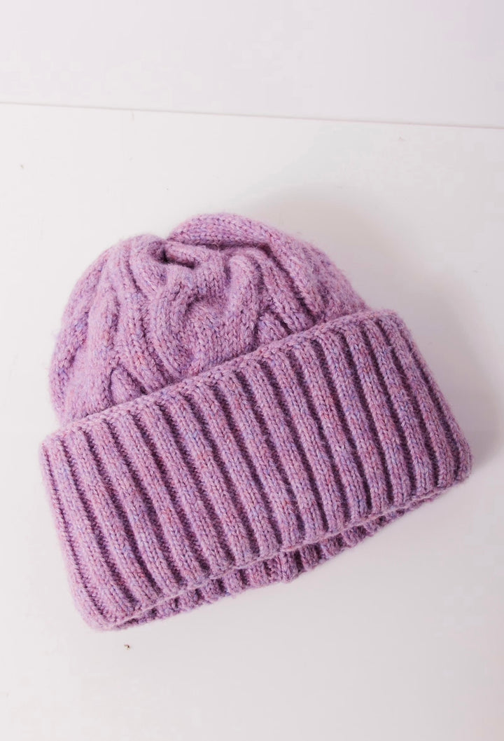 Coast Line Beanie in Orchid Crush