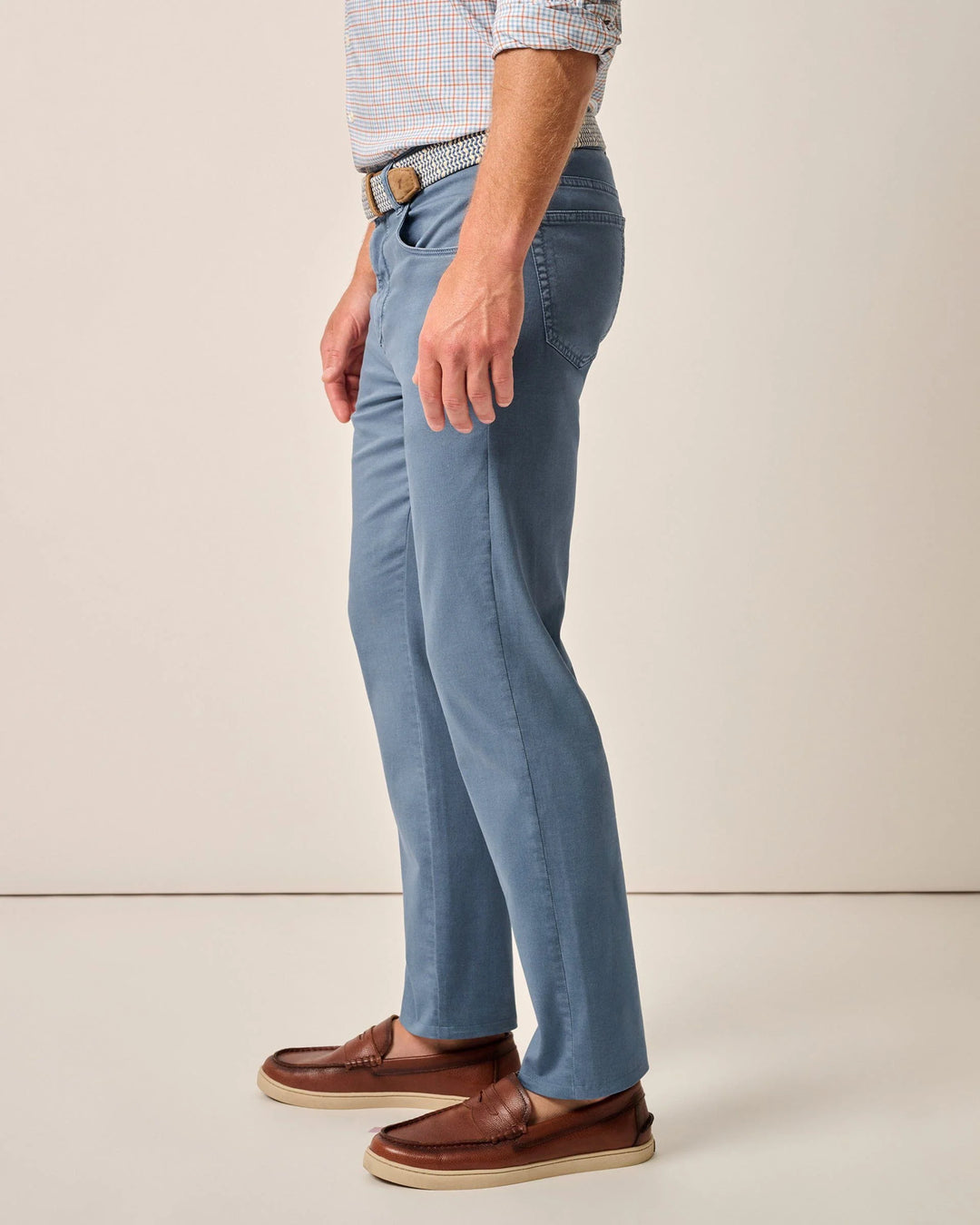 Carmel Sateen 5 Pocket Pant in Blue Horizon