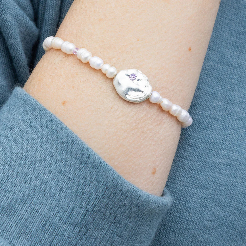 Protect Affirmation Bracelet in Silver