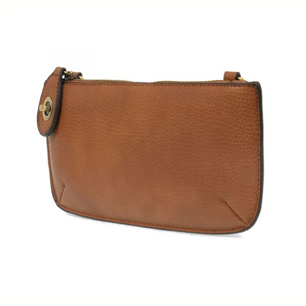 Mini Crossbody Wristlet in Cedar Brown