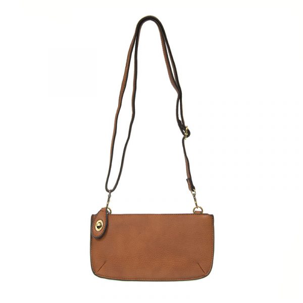 Mini Crossbody Wristlet in Cedar Brown