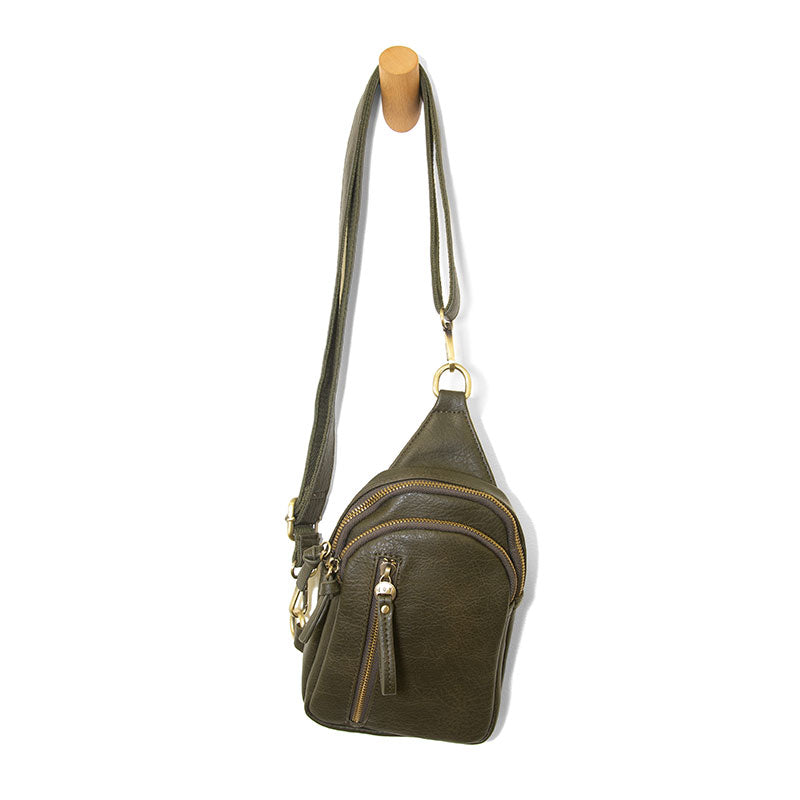 Skyler Sling Bag in Dark Moss