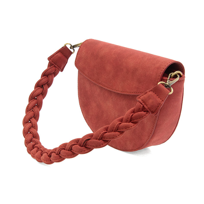 Luna Crescent Crossbody in Rust