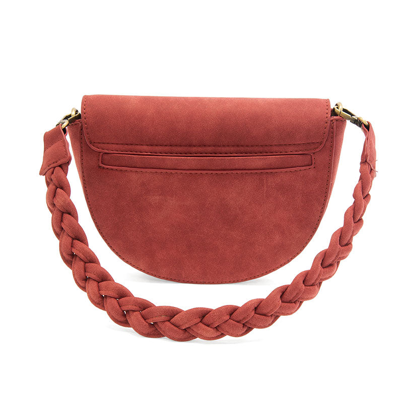 Luna Crescent Crossbody in Rust