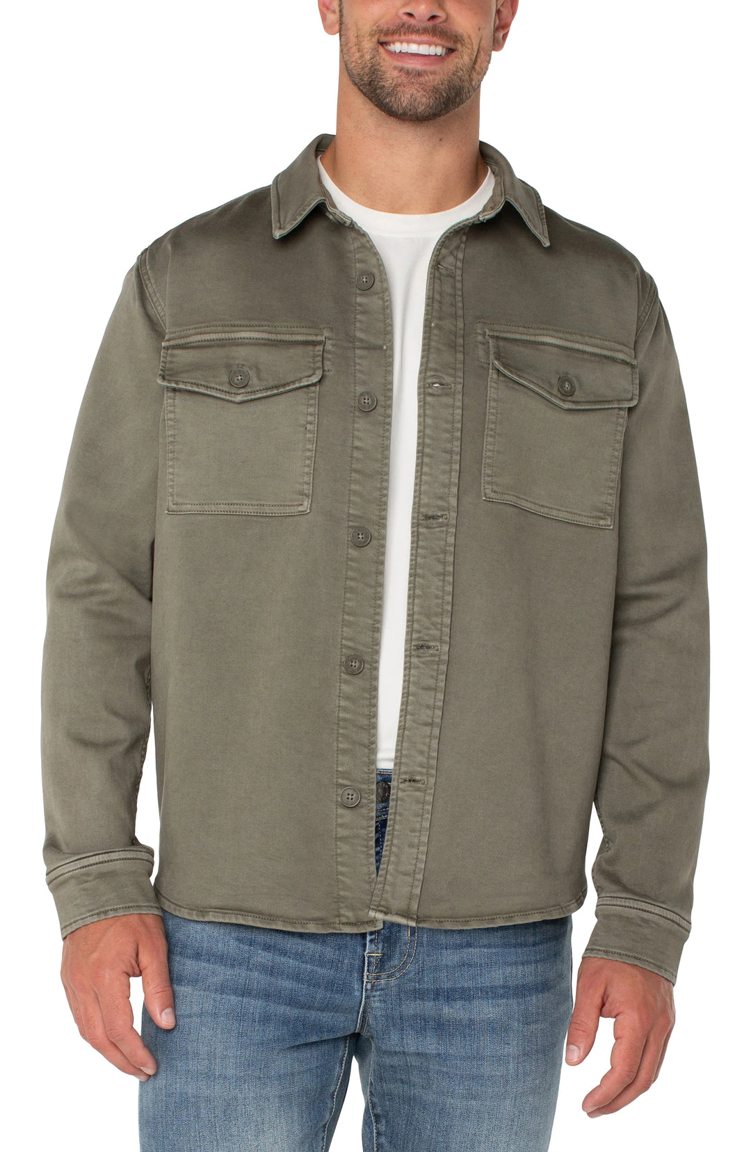 Pewter Green Overshirt