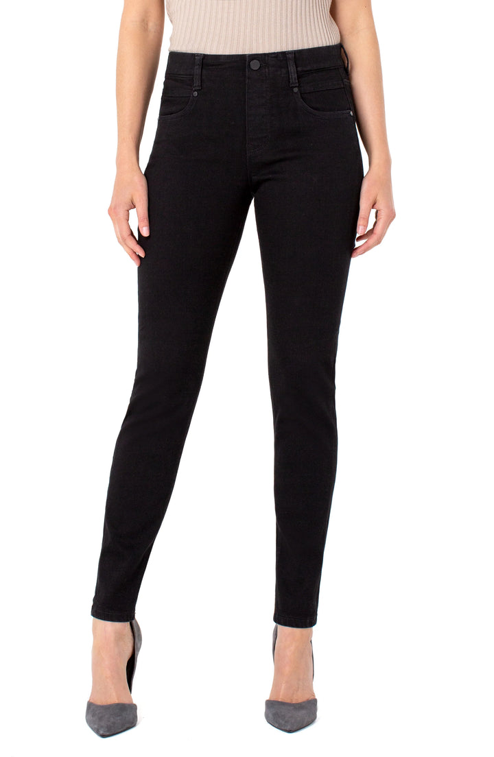 Gia Glider Skinny in Black Rinse