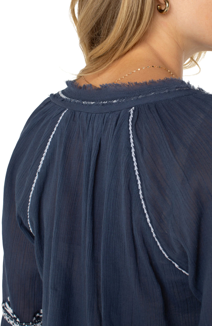 Raglan Woven Blouse