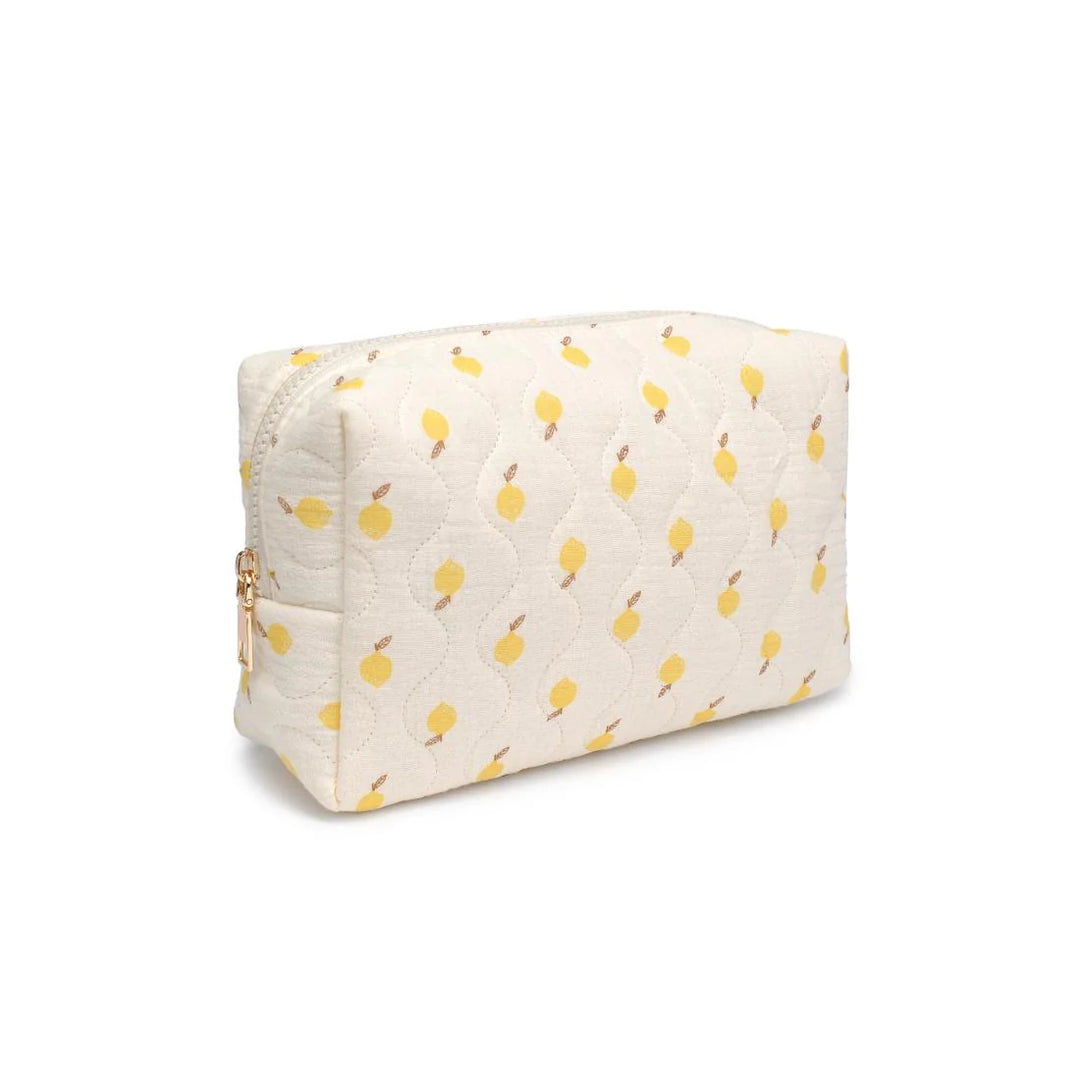 Lemon Quilted Keeper Pouch