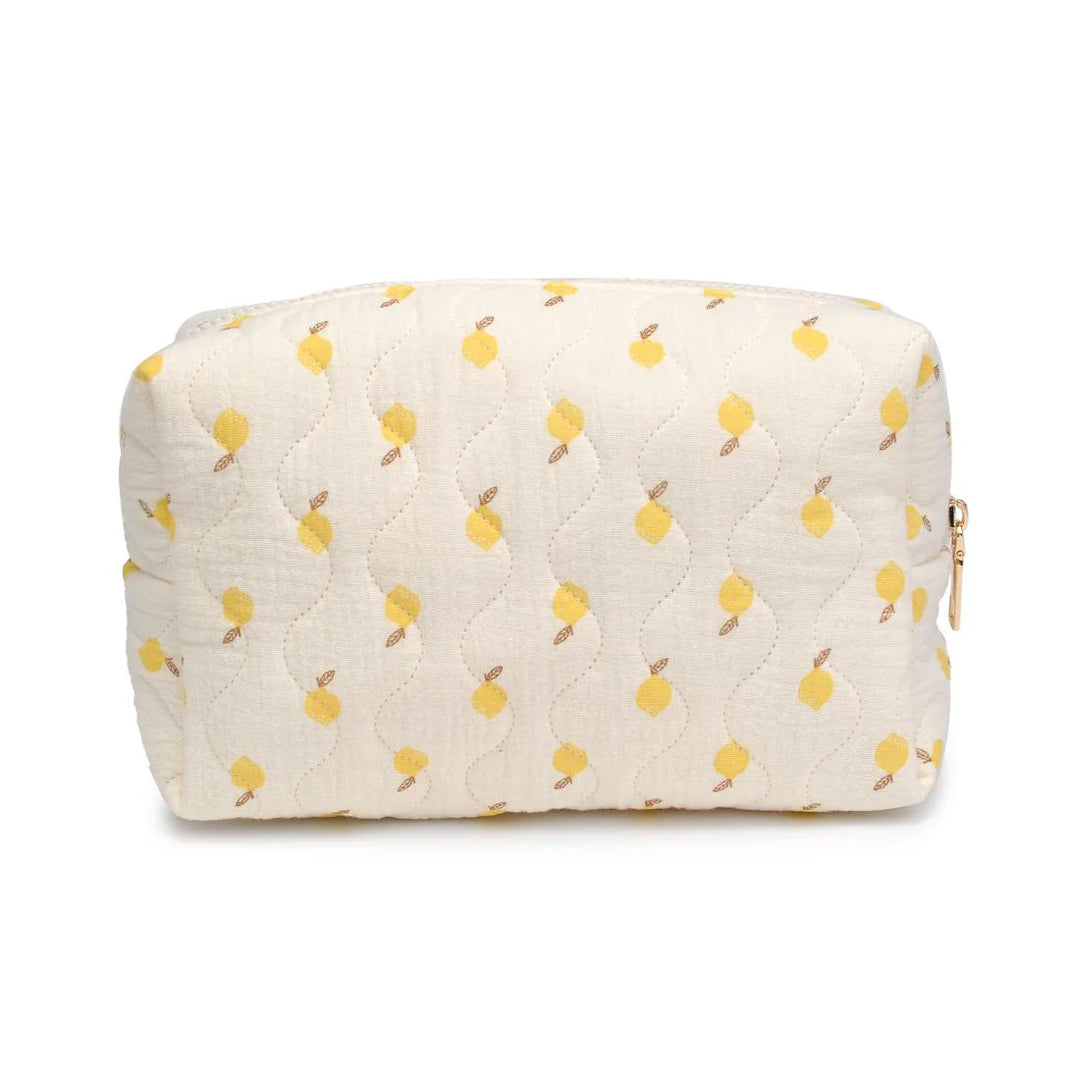 Lemon Quilted Keeper Pouch