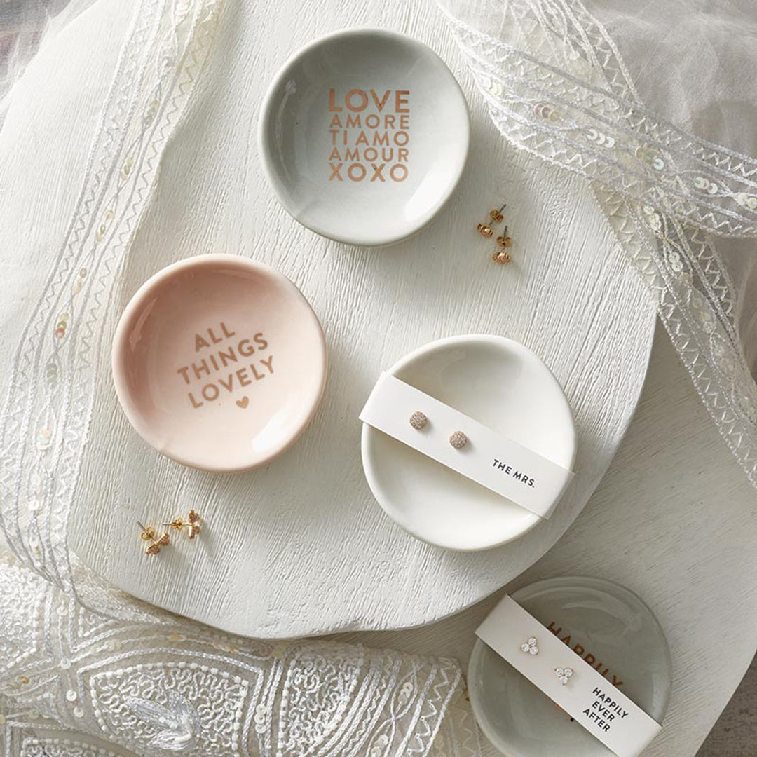 Earrings & Tray Set - Love Amore