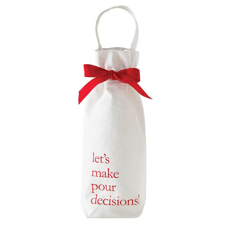 "Pour Decisions" Wine Bag