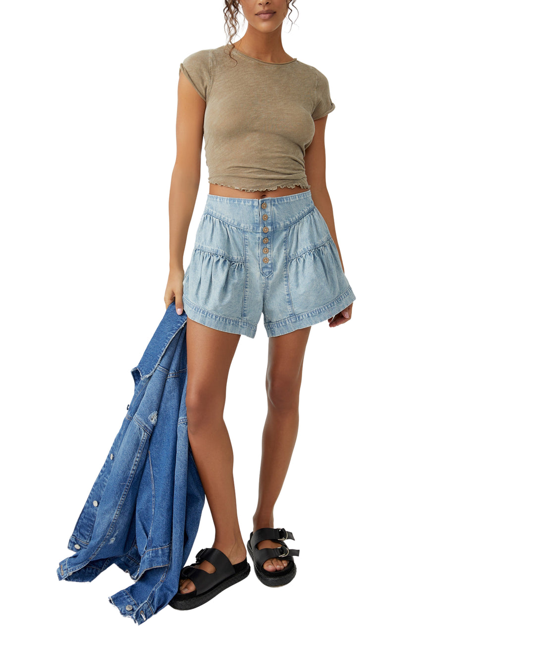 Fleur Denim Short