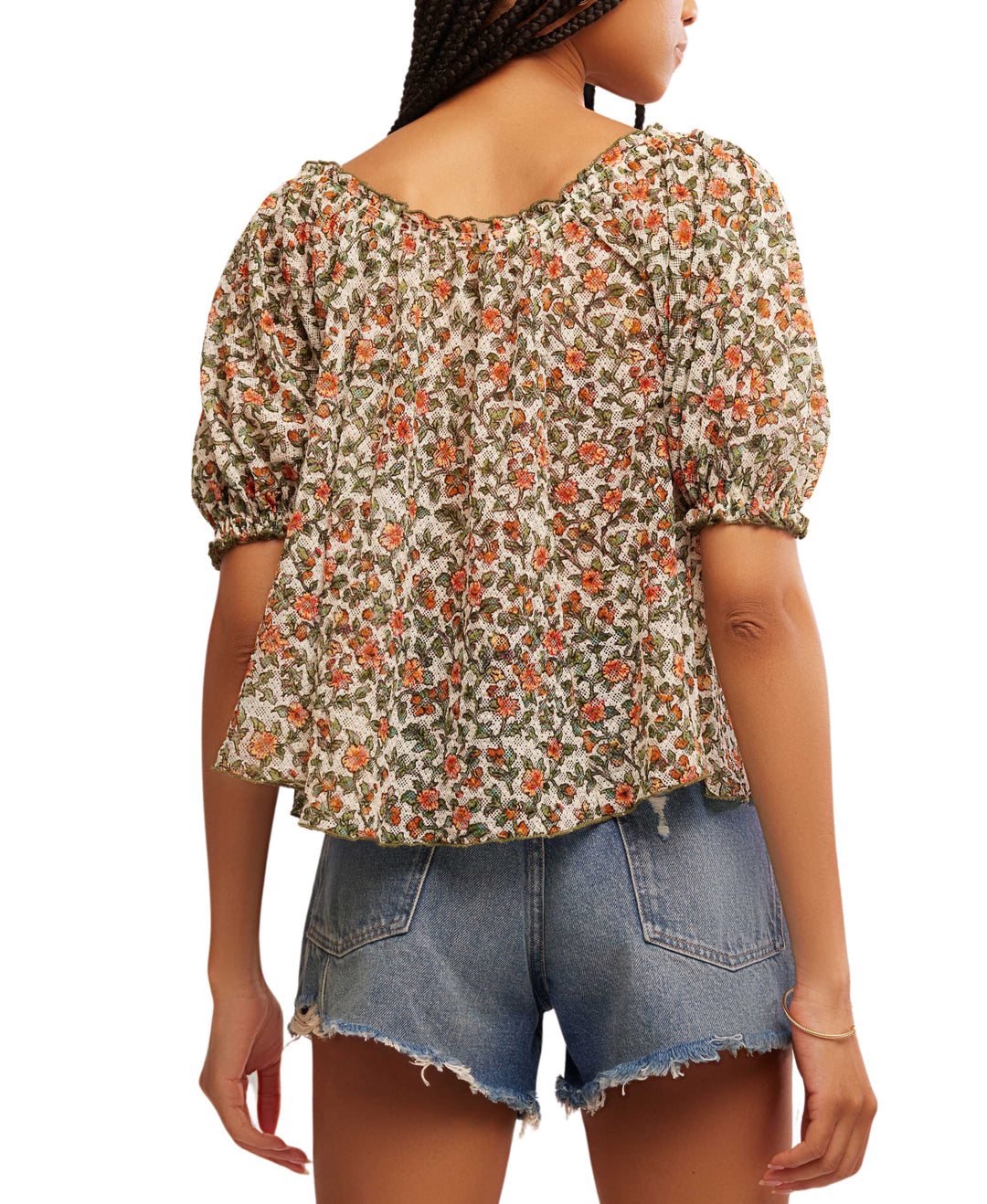 Astra Peasant Top in Daisy