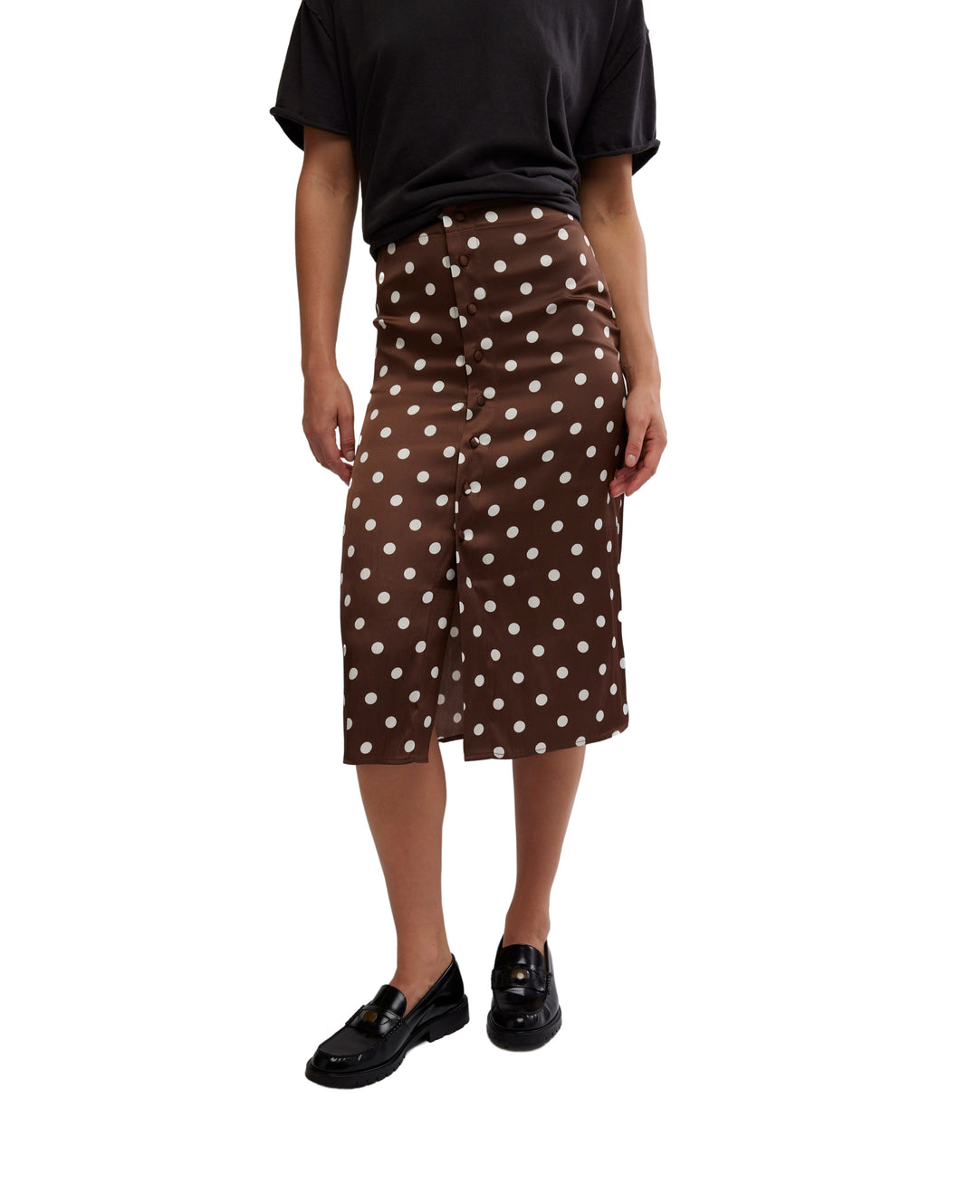 Analise Printed Midi Skirt in Pinecone