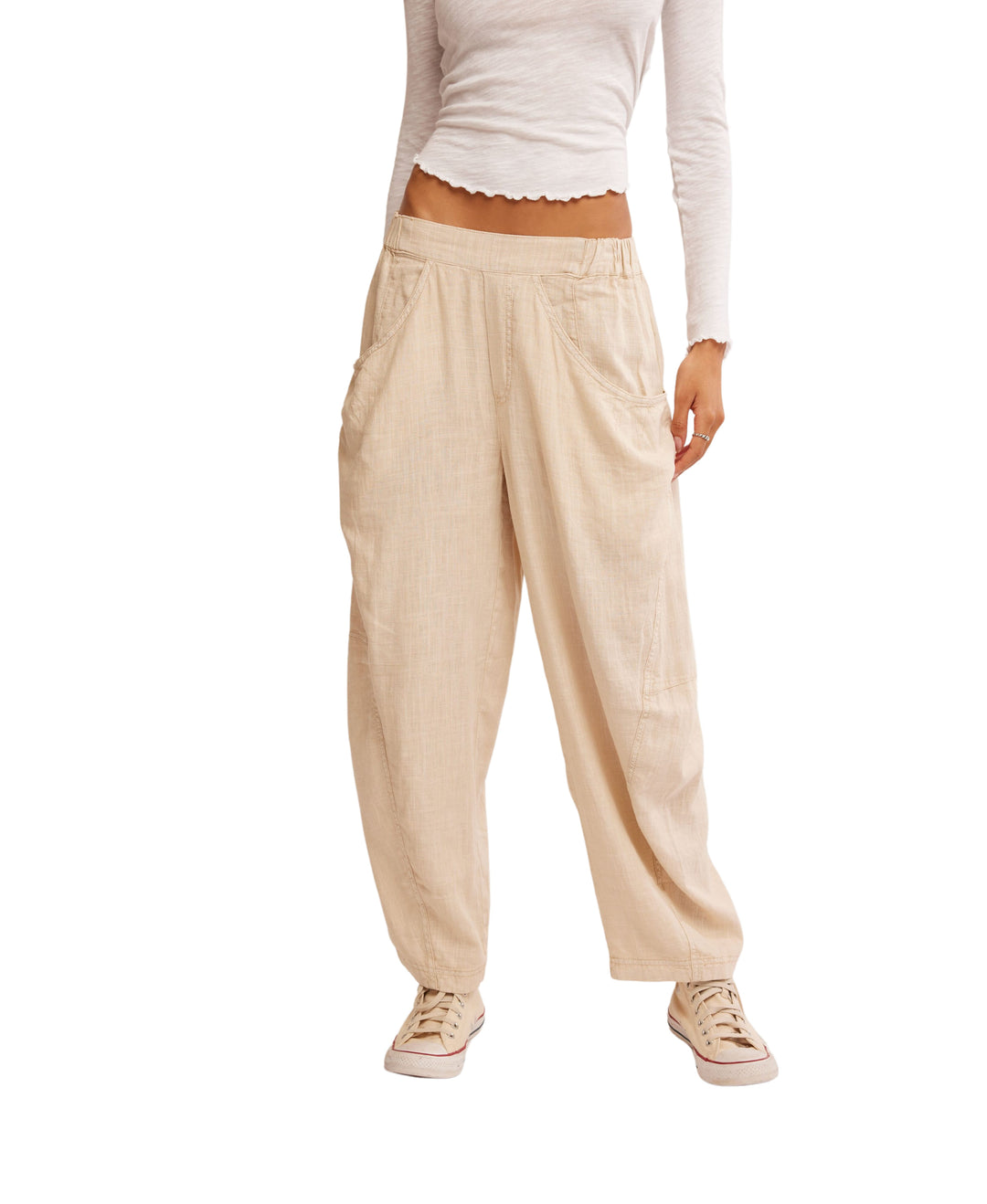 High Road Pull on Barrel Pants in Birch