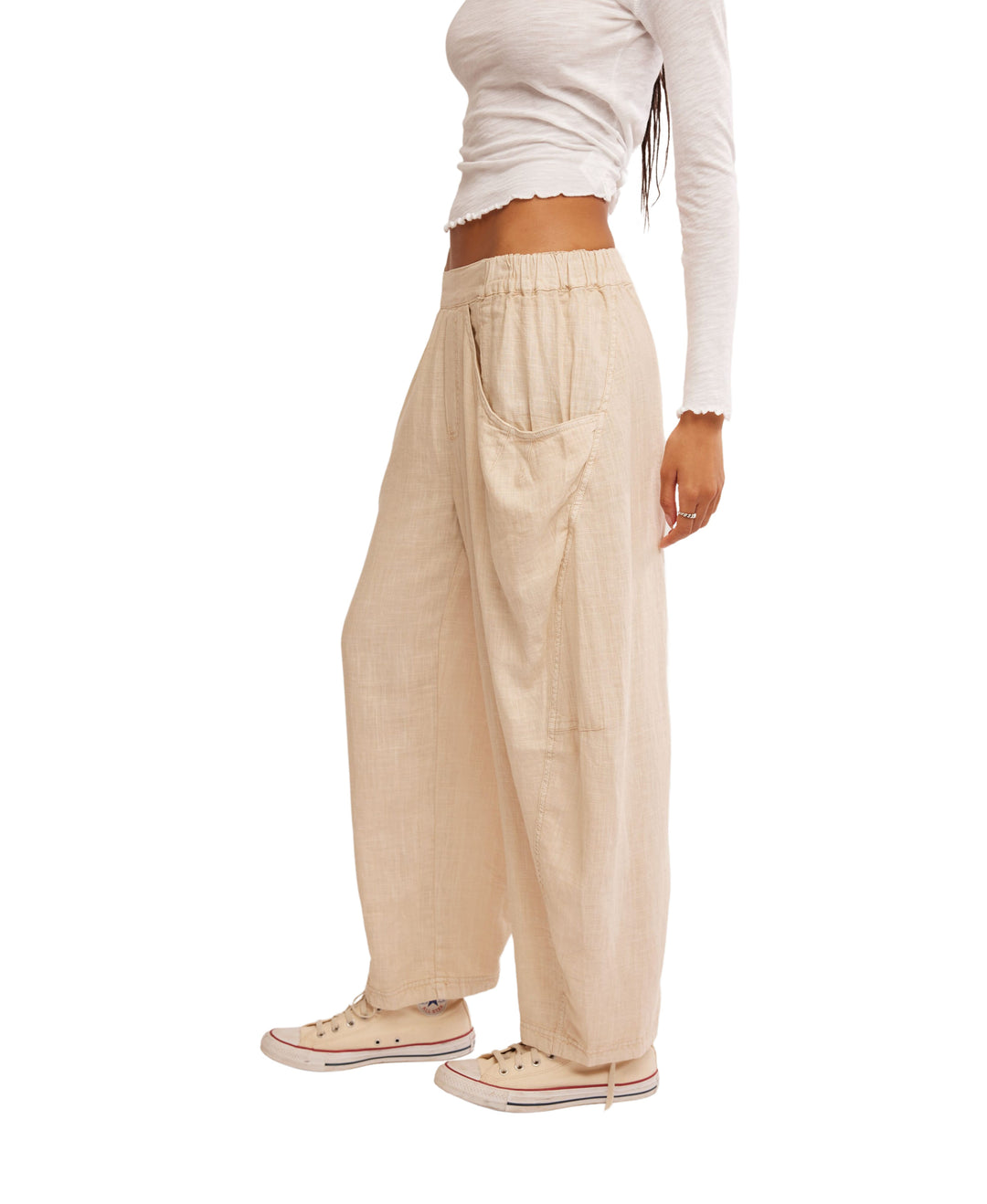 High Road Pull on Barrel Pants in Birch