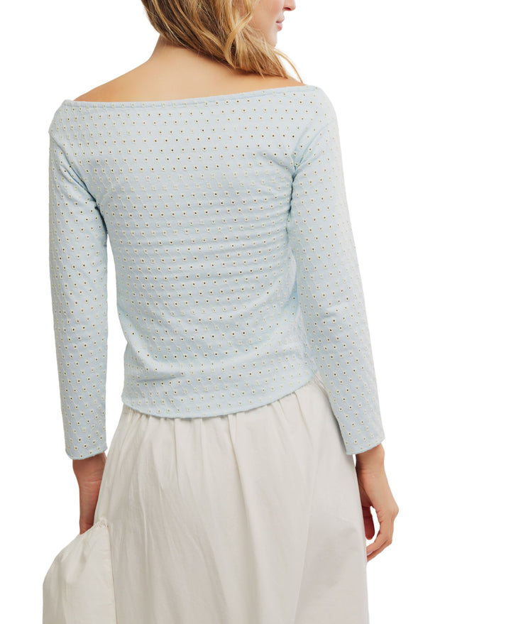 Gia Eyelet Top