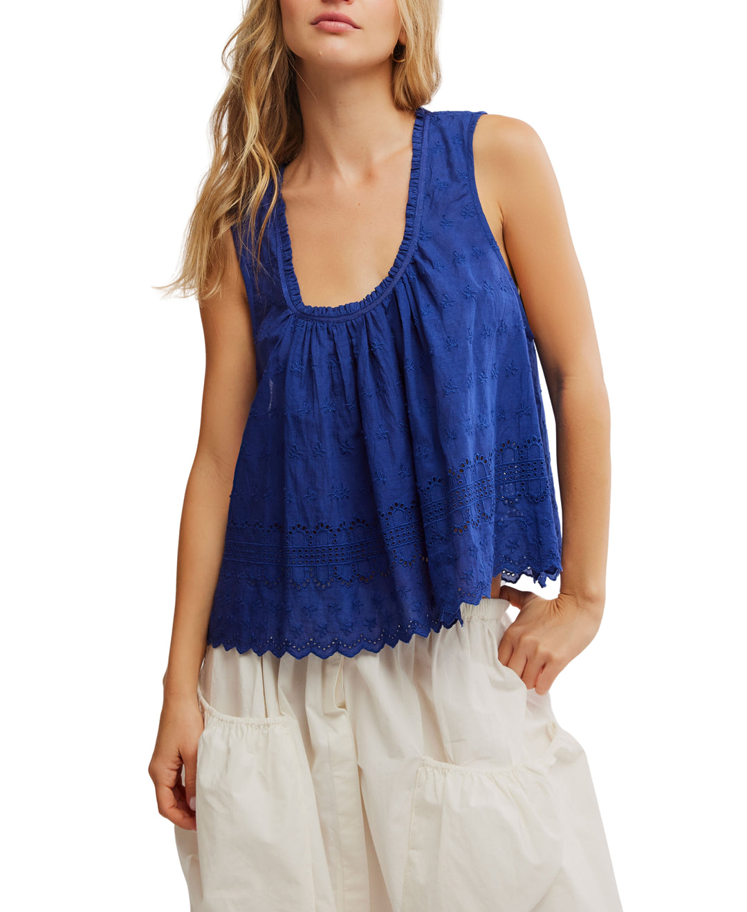 Bellwether Blue Marina Eyelet Tank