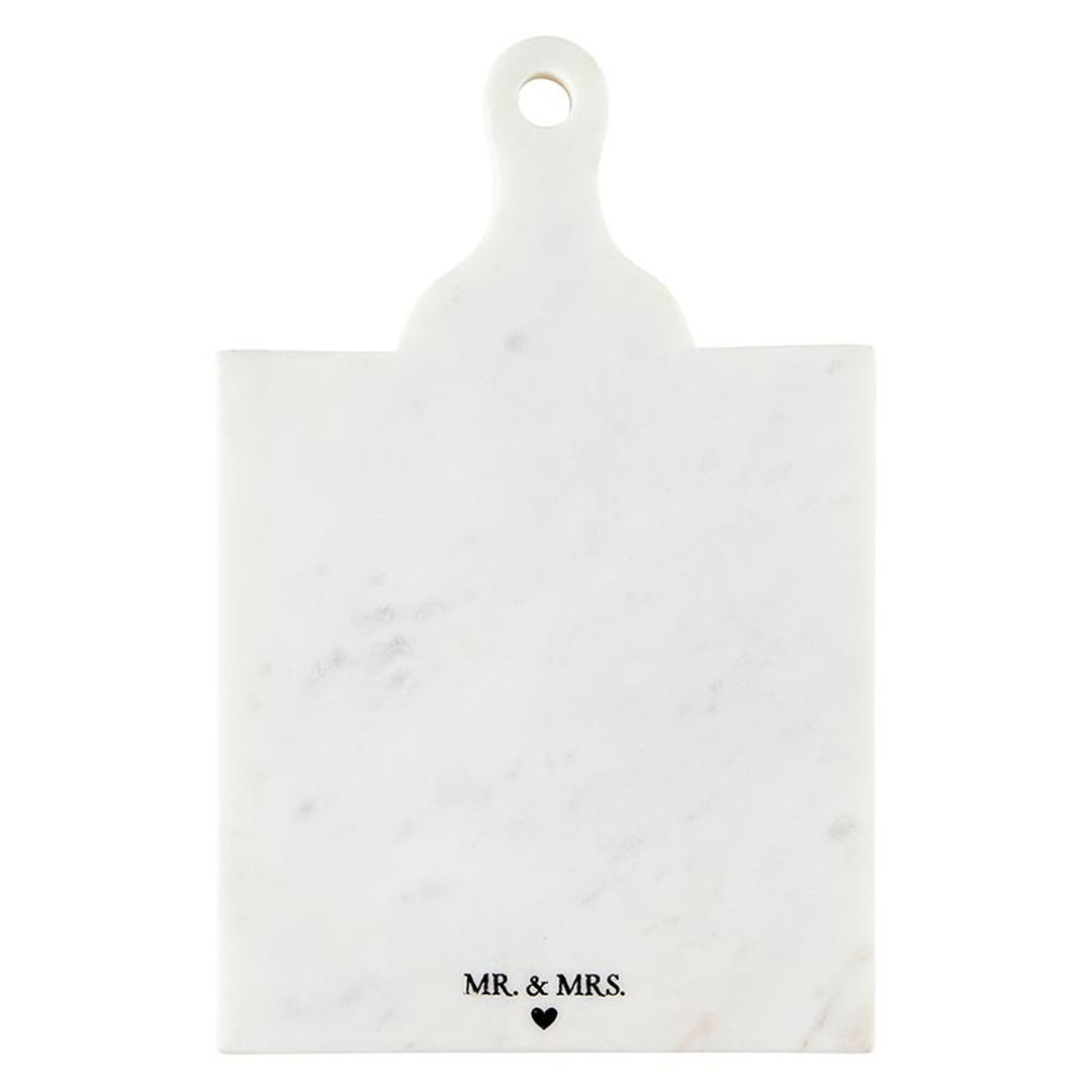 "Mrs. & Mr." Marble Board with Handle