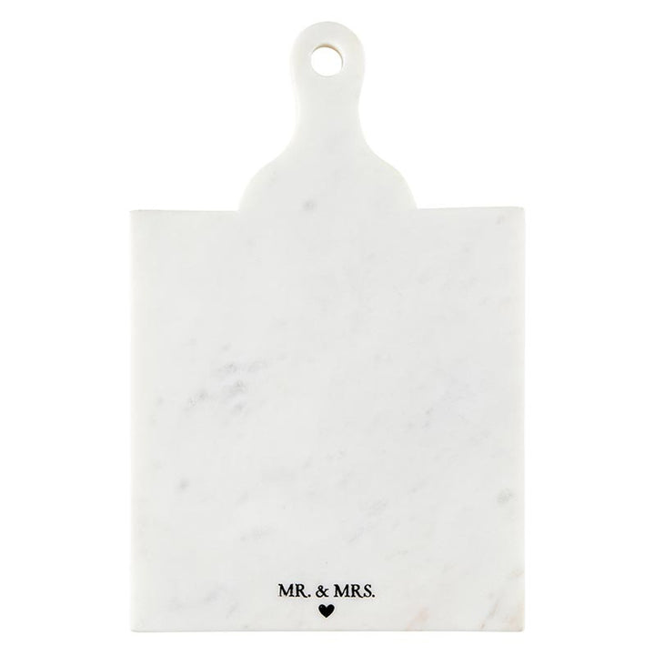 "Mrs. & Mr." Marble Board with Handle