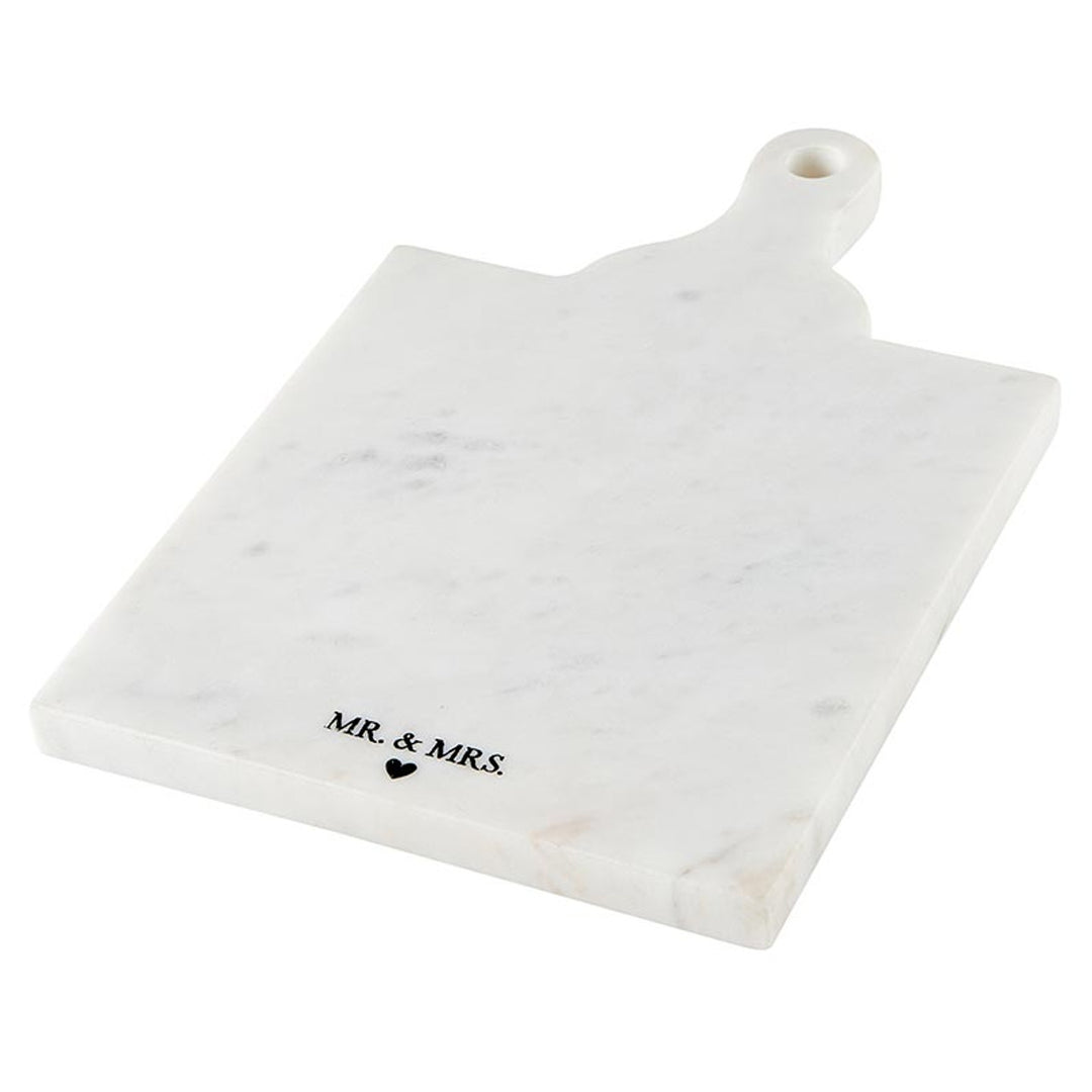 "Mrs. & Mr." Marble Board with Handle