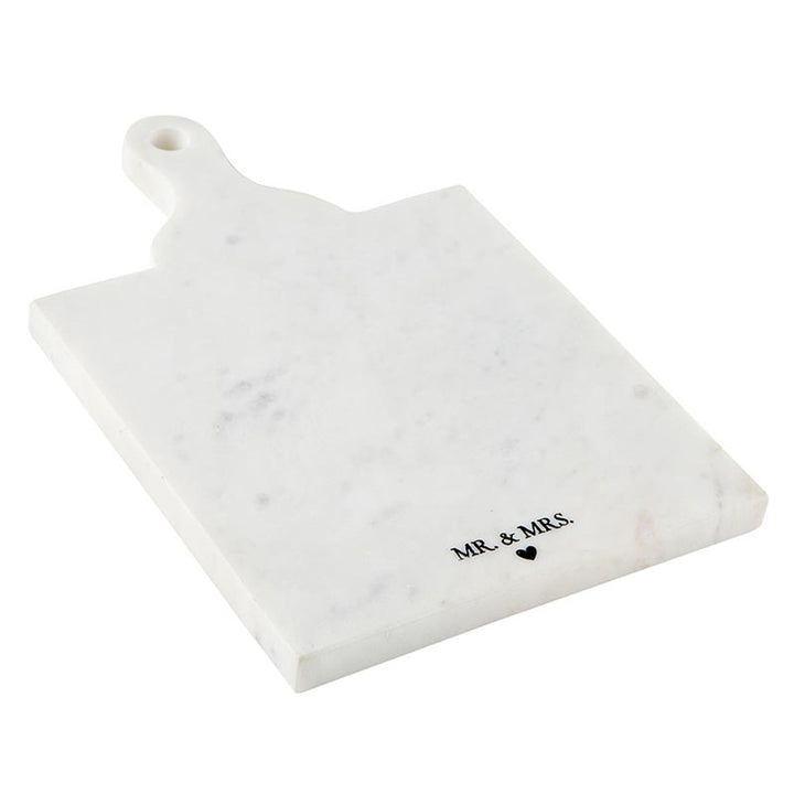 "Mrs. & Mr." Marble Board with Handle