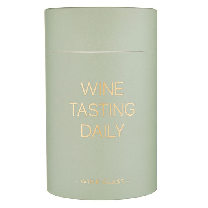 "Wine Tasting Daily" Wine Glass