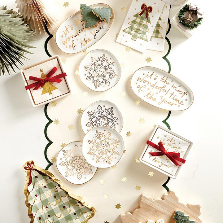 Ceramic Snowflake Plate