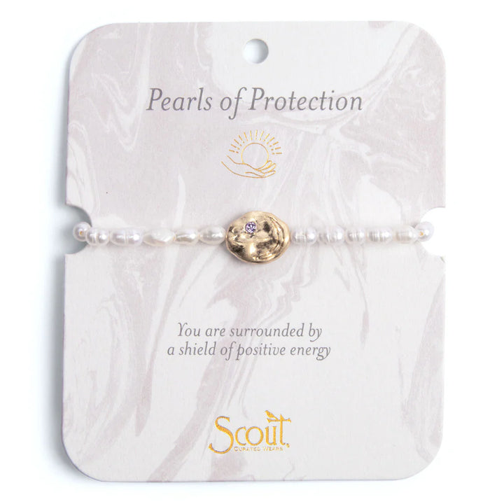 Protect Affirmation Bracelet in Gold